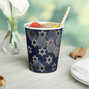 SlipperyJoe's strong Hanukkah vibe Star of David m Paper Cups