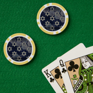 SlipperyJoe's strong Hanukkah vibe Star of David m Poker Chips