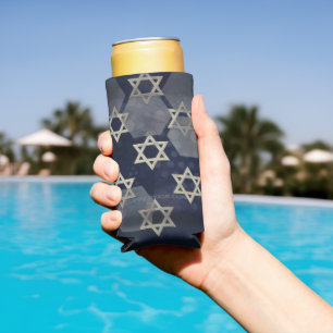 SlipperyJoe's strong Hanukkah vibe Star of David m Seltzer Can Cooler