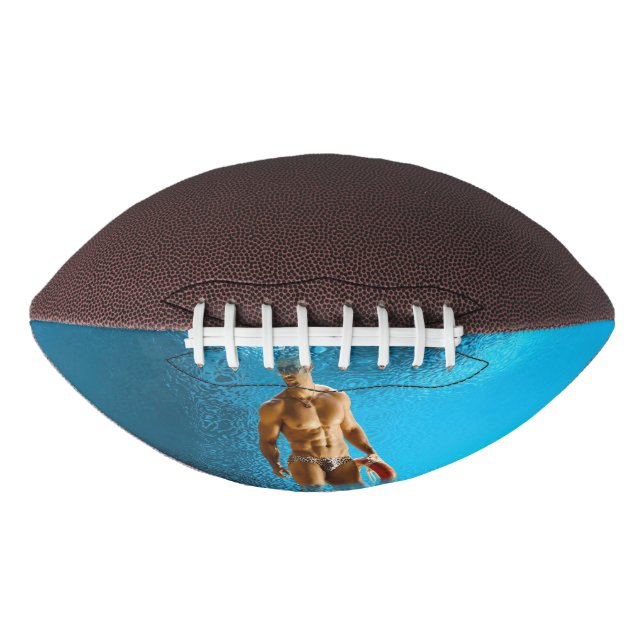 SlipperyJoe's strong sexy muscular man leopard pri Football (Front)
