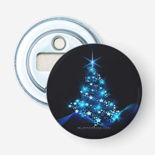 SlipperyJoe's stylised glowing Christmas tree brig Bottle Opener