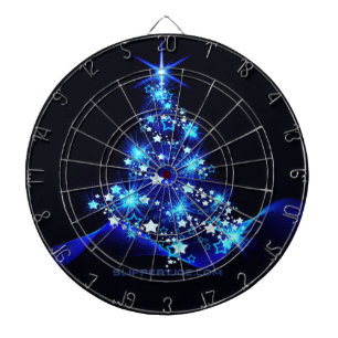 SlipperyJoe's stylised glowing Christmas tree brig Dartboard