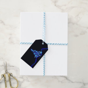 SlipperyJoe's stylised glowing Christmas tree brig Gift Tags