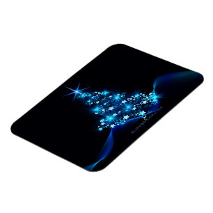 SlipperyJoe's stylised glowing Christmas tree brig Magnet