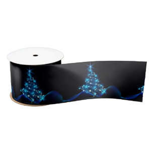SlipperyJoe's stylised glowing Christmas tree brig Satin Ribbon