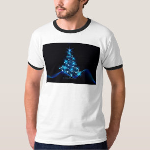 SlipperyJoe's stylised glowing Christmas tree brig T-Shirt
