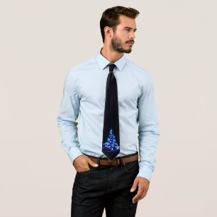 SlipperyJoe's stylised glowing Christmas tree brig Tie