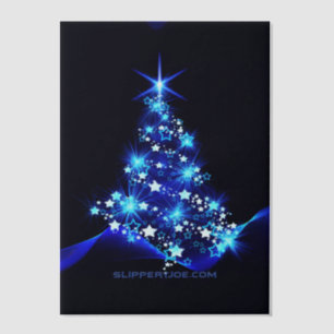 SlipperyJoe's stylised glowing Christmas tree brig Vellum Invitations