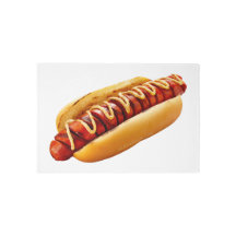 SlipperyJoe's summer BBQ vibe hot dog nestled soft