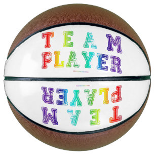 SlipperyJoe's team player filled with smooth rainb Basketball
