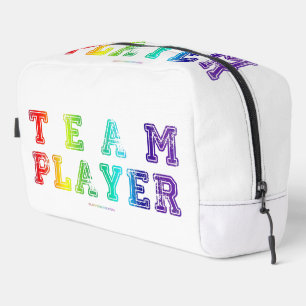 SlipperyJoe's team player filled with smooth rainb Dopp Kit