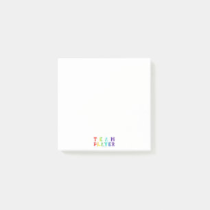 SlipperyJoe's team player filled with smooth rainb Post-it Notes