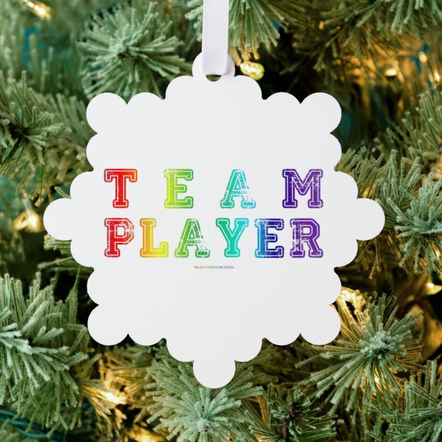 SlipperyJoe's team player filled with smooth rainb Tree Decoration Card (Insitu (Tree))