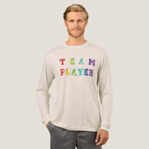 SlipperyJoe's team player filled with smooth rainb Tri-Blend Shirt