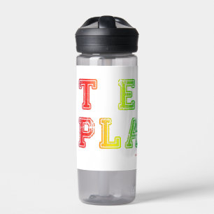 SlipperyJoe's Team Player words gradient rainbow c Water Bottle