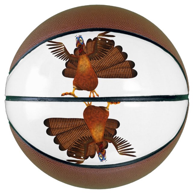 SlipperyJoe's Thanksgiving gobble responsibly live Basketball (Front)
