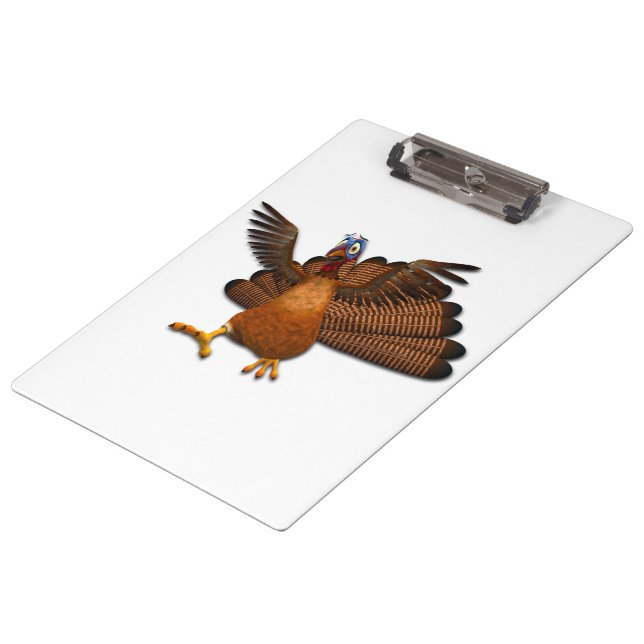 SlipperyJoe's Thanksgiving gobble responsibly live Clipboard (Angled)