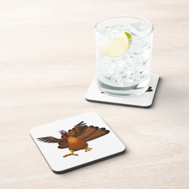 SlipperyJoe's Thanksgiving gobble responsibly live Coaster (Right Side)