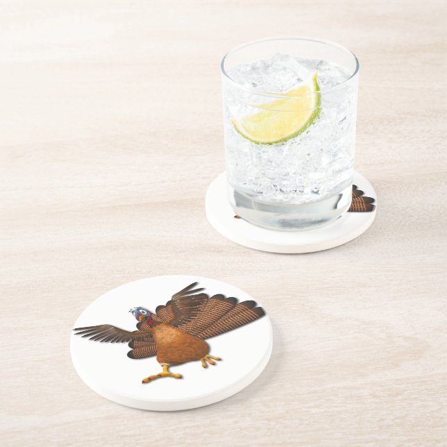SlipperyJoe's Thanksgiving gobble responsibly live Coaster (Side)