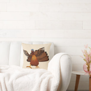 SlipperyJoe's Thanksgiving gobble responsibly live Cushion