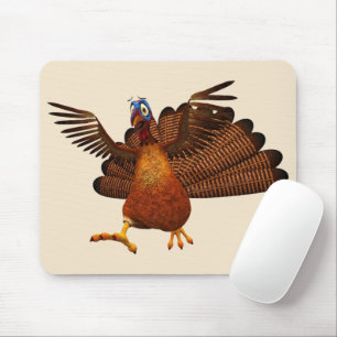 SlipperyJoe's Thanksgiving gobble responsibly live Mouse Pad