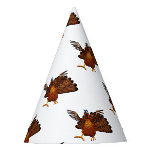 SlipperyJoe's Thanksgiving gobble responsibly live Party Hat