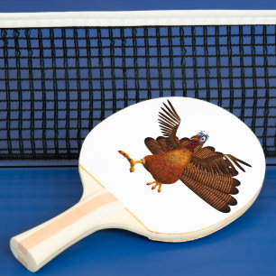 SlipperyJoe's Thanksgiving gobble responsibly live Ping Pong Paddle
