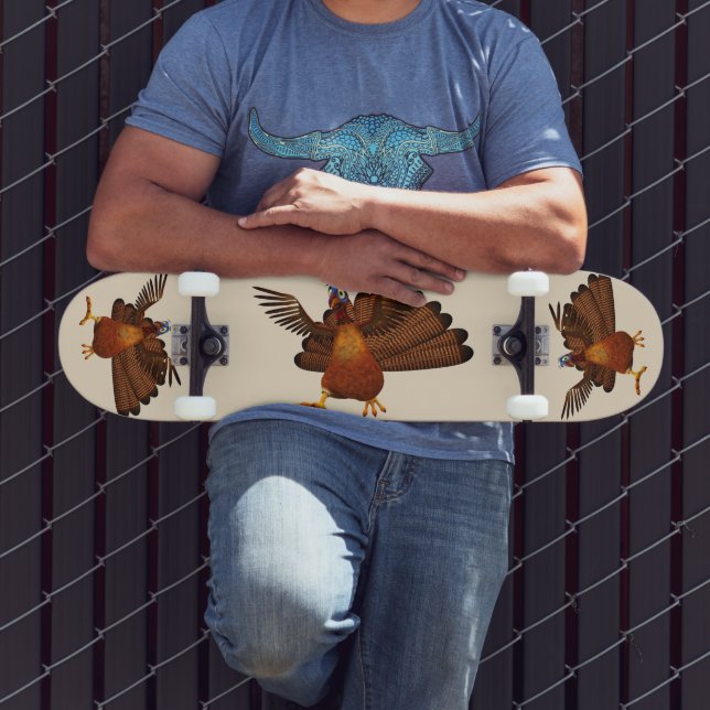 SlipperyJoe's Thanksgiving gobble responsibly live Skateboard (Outdoor 3)