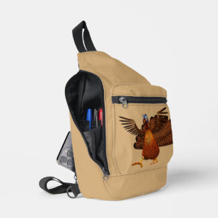 SlipperyJoe's Thanksgiving gobble responsibly live Sling Bag