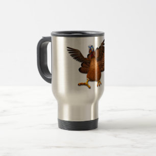 SlipperyJoe's Thanksgiving gobble responsibly live Travel Mug