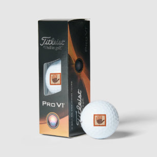 SlipperyJoe's Thanksgiving playful turkey illustra Golf Balls
