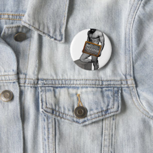 SlipperyJoe's Thanksgiving tradition muscular male 6 Cm Round Badge