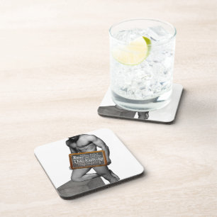 SlipperyJoe's Thanksgiving tradition muscular male Coaster