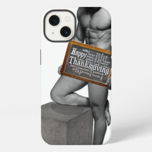 SlipperyJoe's Thanksgiving tradition muscular male iPhone 13 Case