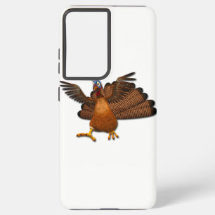 SlipperyJoe's Thanksgiving turkey wings colourful Samsung Galaxy Case
