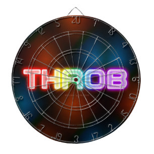 SlipperyJoe's throb rainbow-like gradient thick ca Dartboard