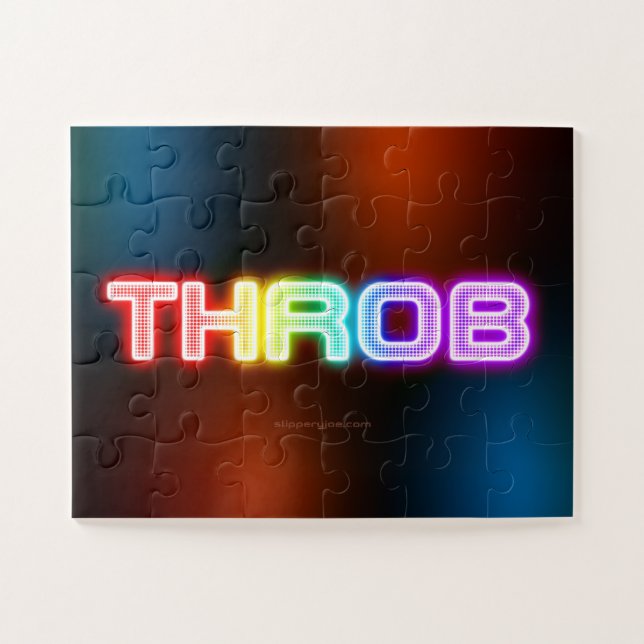 SlipperyJoe's throb rainbow-like gradient thick ca Jigsaw Puzzle (Horizontal)