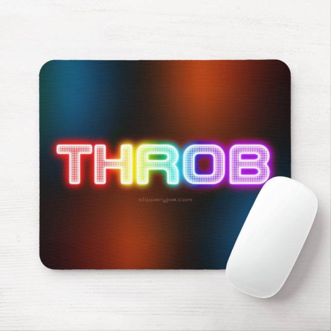 SlipperyJoe's throb rainbow-like gradient thick ca Mouse Pad (With Mouse)