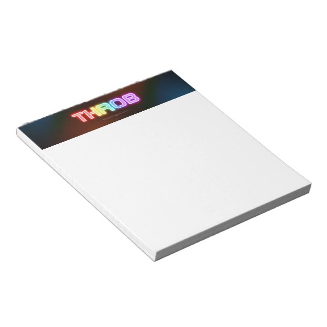 SlipperyJoe's throb rainbow-like gradient thick ca Notepad (Angled)