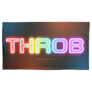SlipperyJoe's throb rainbow-like gradient thick ca Pillowcase
