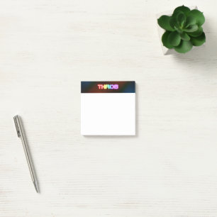 SlipperyJoe's throb rainbow-like gradient thick ca Post-it Notes