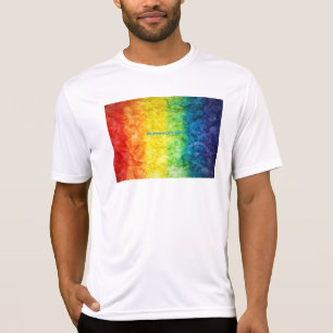 SlipperyJoe's tie-dyed flag rainbow pressed into s T-Shirt