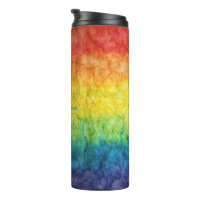 SlipperyJoe's tie-dyed flag rainbow pressed into s