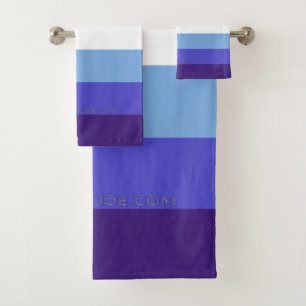 SlipperyJoe's trans-inclusive gay men's flag palet Bath Towel Set