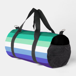 SlipperyJoe's trans-inclusive gay men's flag palet Duffle Bag
