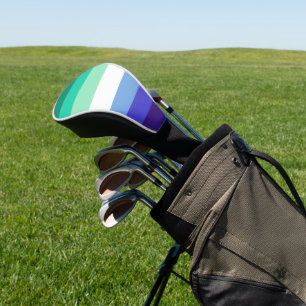 SlipperyJoe's trans-inclusive gay men's flag palet Golf Head Cover