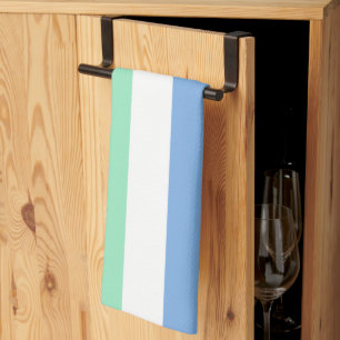 SlipperyJoe's trans-inclusive gay men's flag palet Tea Towel