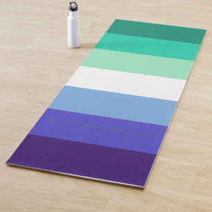 SlipperyJoe's trans-inclusive gay men's flag palet Yoga Mat