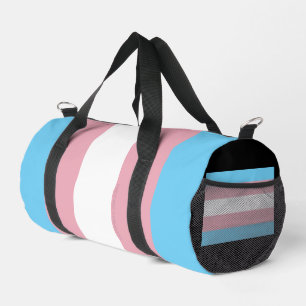 SlipperyJoe's transgender pride flag diversity rig Duffle Bag