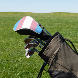 SlipperyJoe's transgender pride flag diversity rig Golf Head Cover